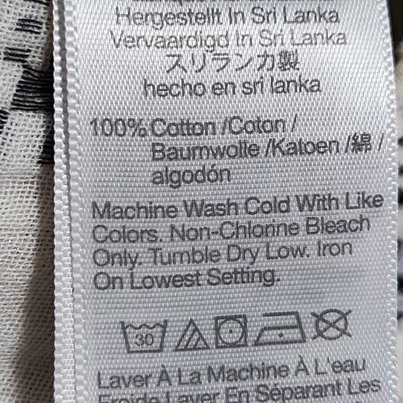 Madewell Ivory Stripe Cotton Gauze High Rise Pull On Tapered Pants - Picture 6 of 6